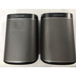 2 SONOS PLAY 1 wireless speakers - Black - 2 Speakers Surround Sound WORK GREAT!